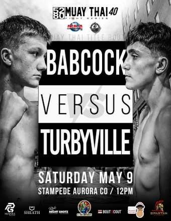 Official flyer for 5280 Muay Thai 40 Fight Series
