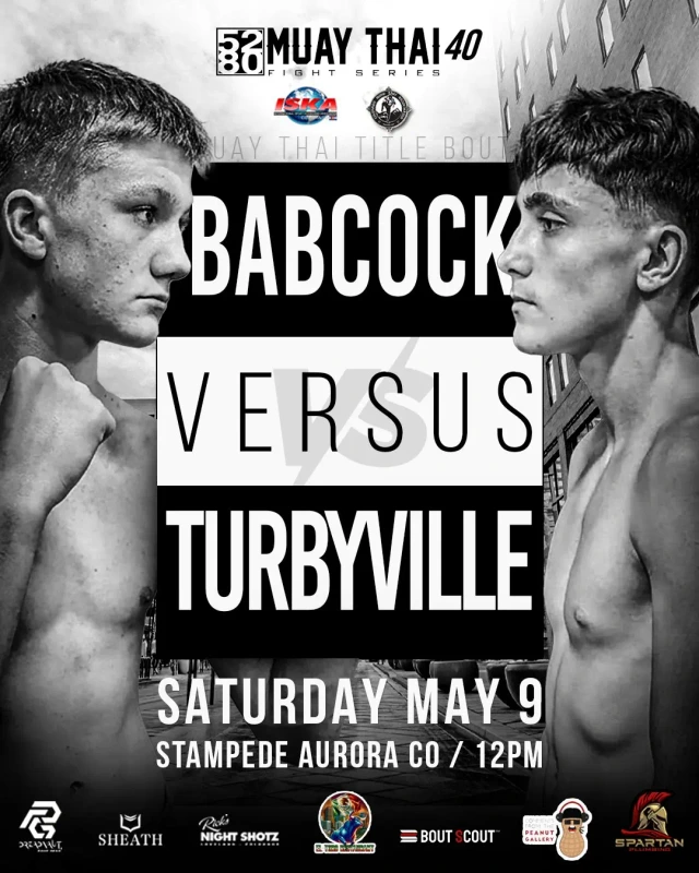 Official flyer for 5280 Muay Thai 40 Fight Series