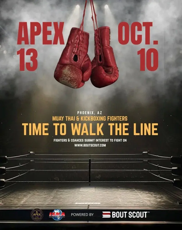 Official flyer for Apex Fight Series – Time to Walk the Line