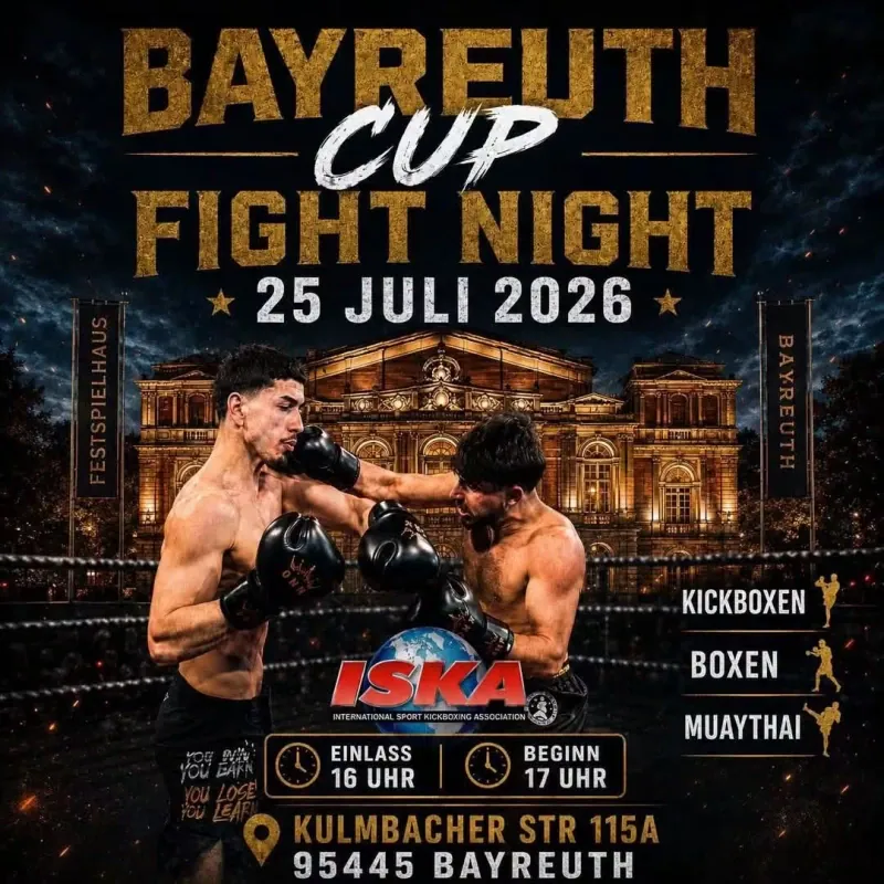 Official flyer for Bayreuth Cup Fight Night