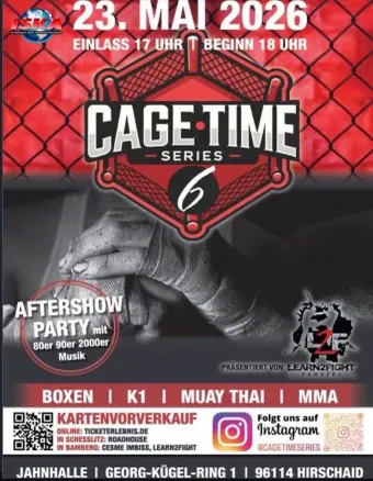 Official flyer for Cage Time Series 6