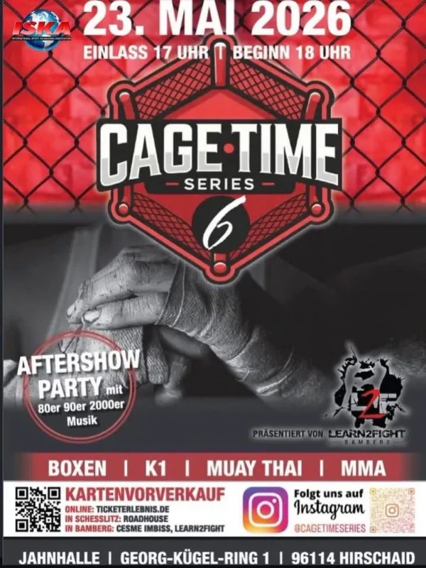Official flyer for Cage Time Series 6
