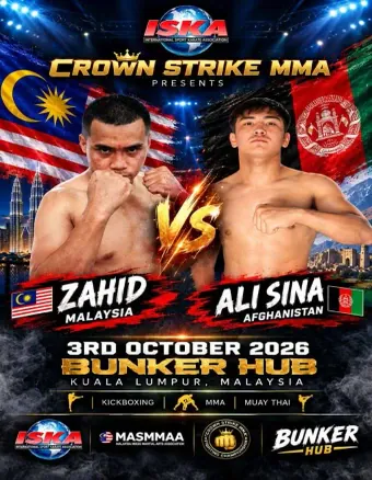 Official flyer for Crown Strike MMA