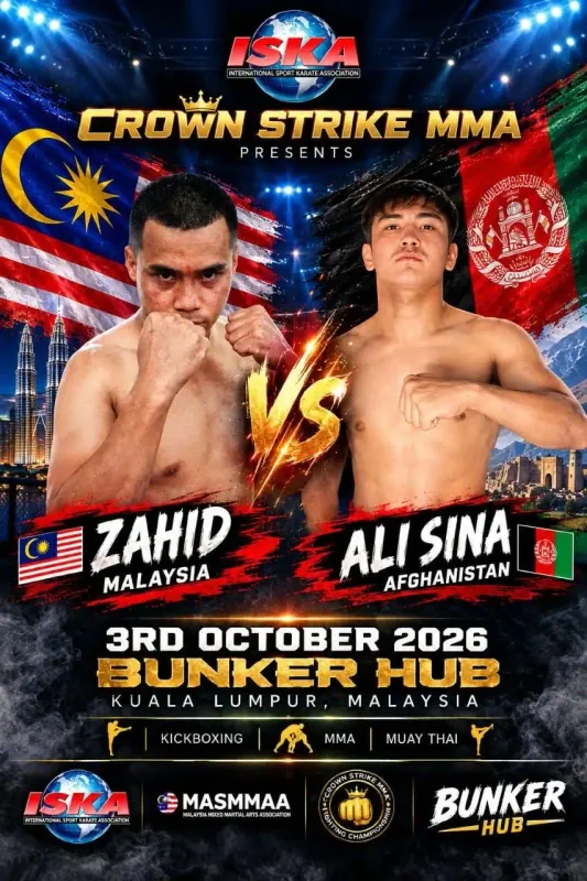 Official flyer for Crown Strike MMA