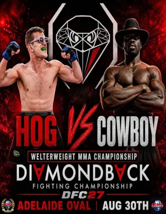 Official flyer for Diamondback Fighting Championship