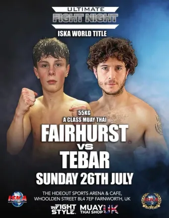Official flyer for Fairhurst vs Tebar
