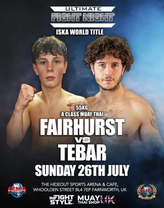 Official flyer for Fairhurst vs Tebar