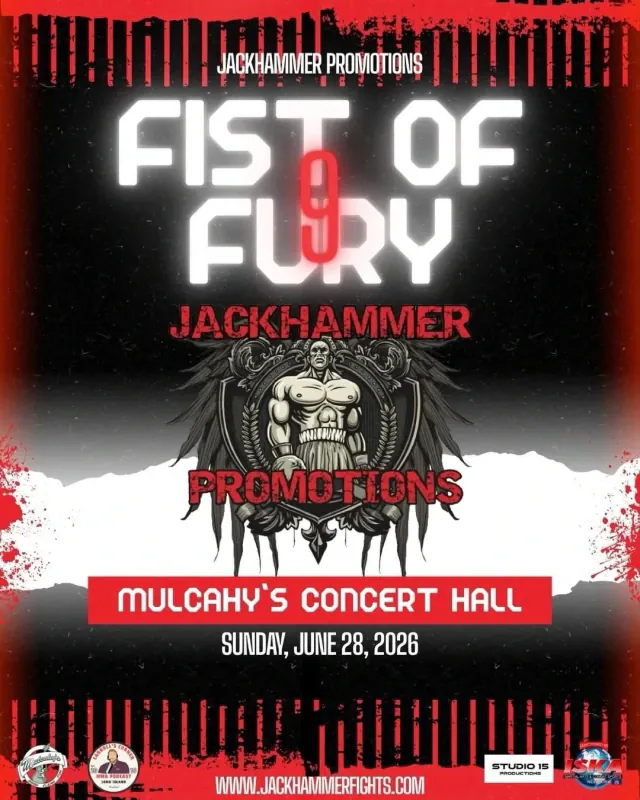 Official flyer for Fist of Fury Jackhammer Promotions