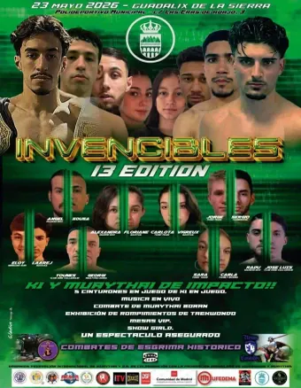 Official flyer for Invencibles 13 Edition