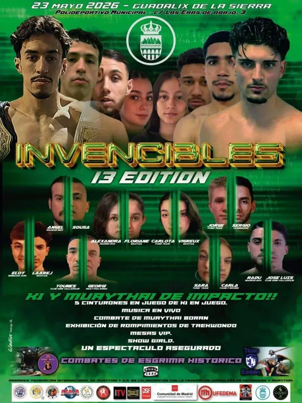 Official flyer for Invencibles 13 Edition