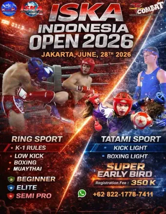 Official flyer for ISKA Indonesia Open 2026
