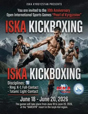 Official flyer for ISKA Kickboxing