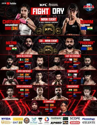 Official flyer for KFL Fight Day