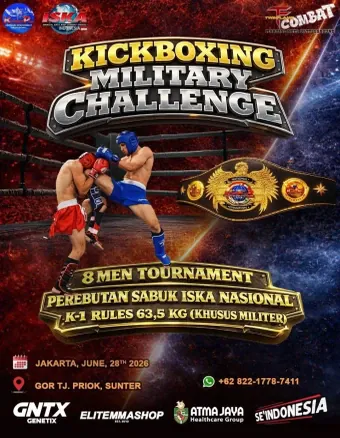 Official flyer for Kickboxing Military Challenge