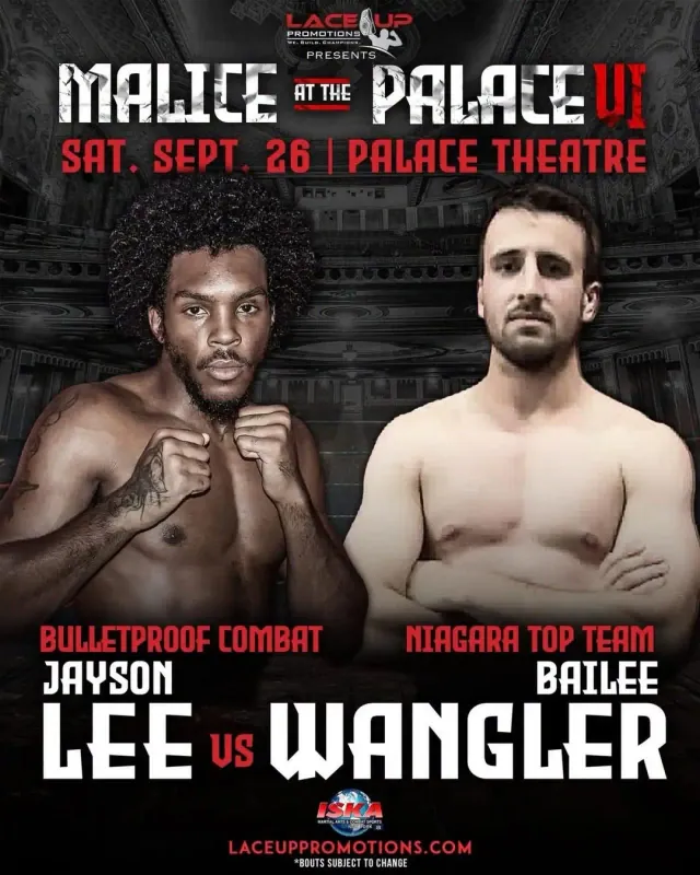 Official flyer for Malice at the Palace IV