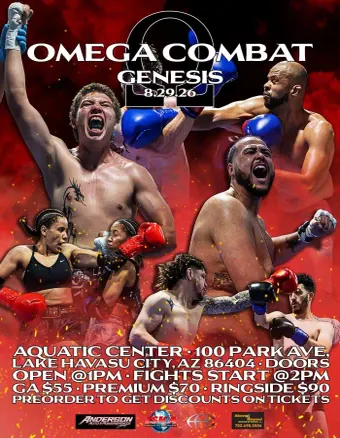 Official flyer for Omega Combat Genesis