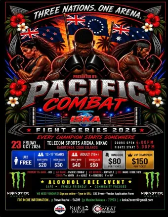 Official flyer for Pacific Combat Fight Series