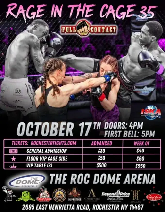 Official flyer for Rage in the Cage 35