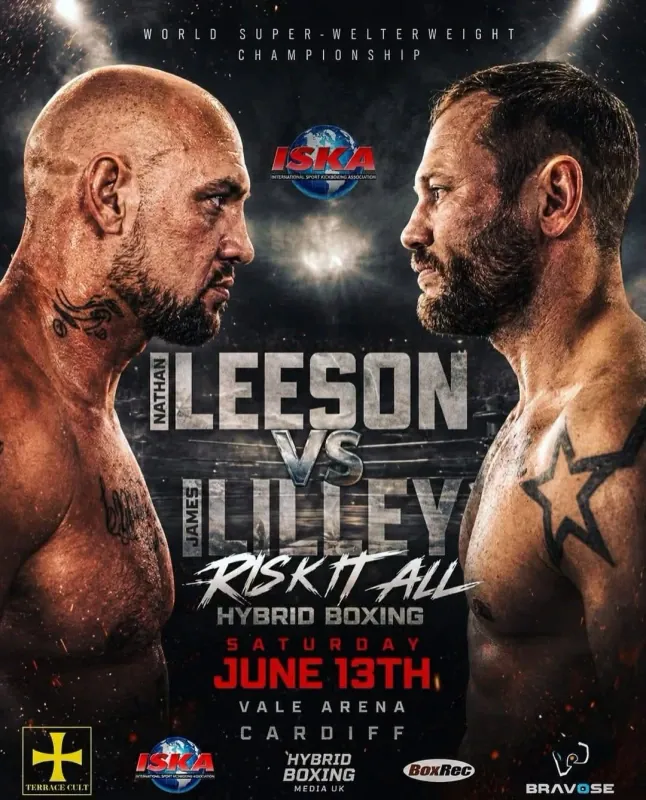 Official flyer for Risk It All Hybrid Boxing
