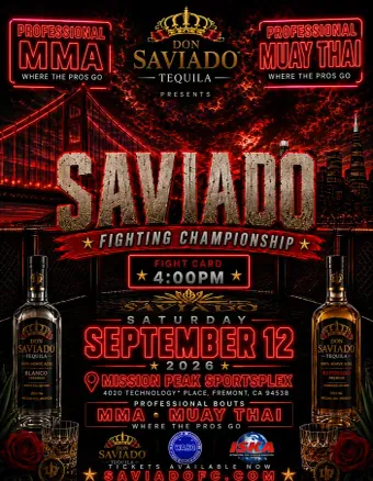 Official flyer for Saviado Fighting Championship