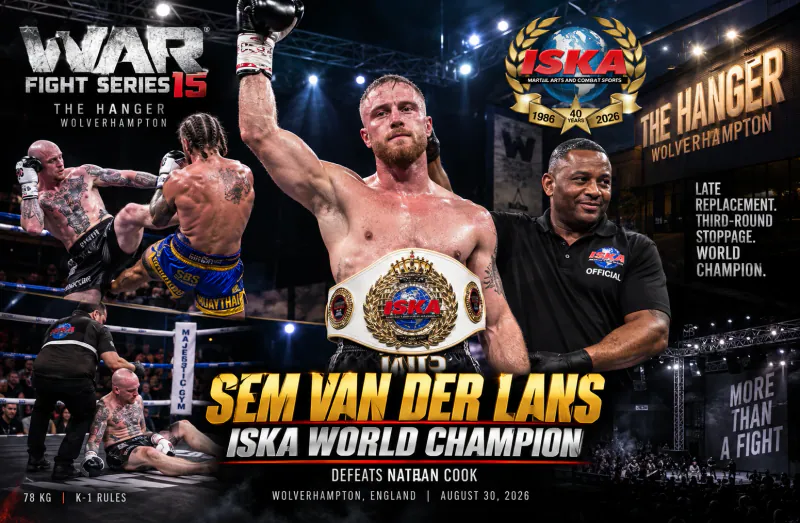 Sem Van Der Lans Shocks Wolverhampton to Capture ISKA World Title