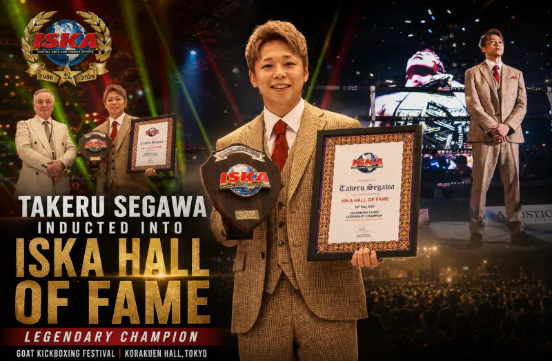 Takeru Segawa Inducted into ISKA Hall of Fame