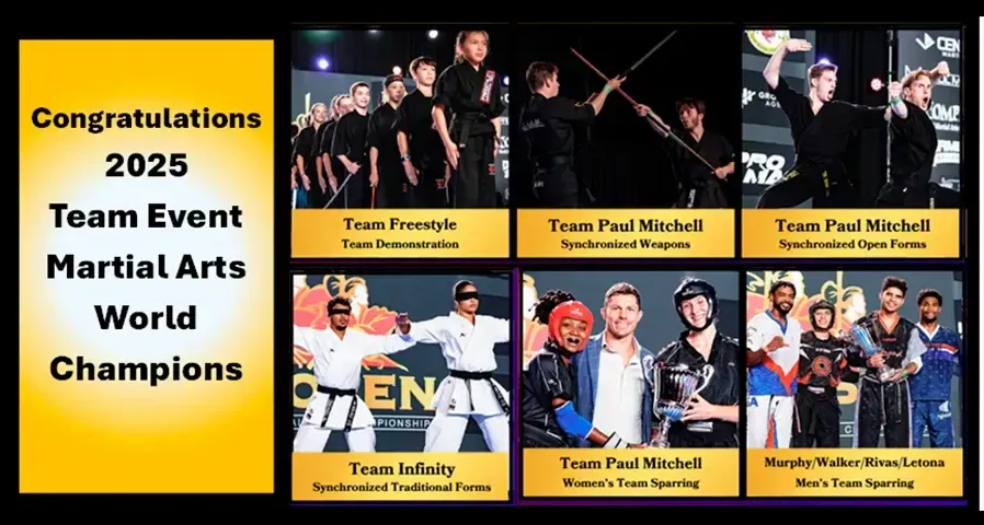 Congratulations to our 2025 Martial Arts World Champions