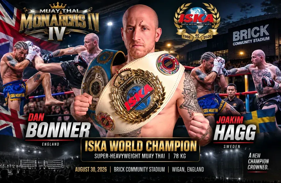 Dan Bonner Captures ISKA World Muay Thai Title at Monarchs IV
