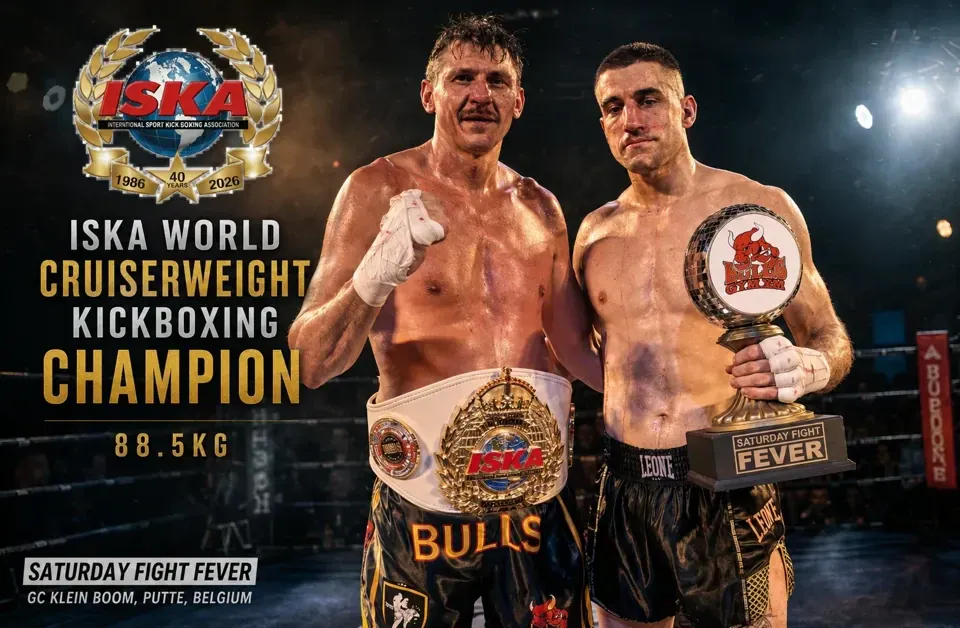 Filip Verlinden Crowned ISKA World Cruiserweight Champion in Belgium