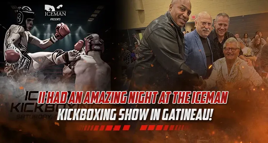 I had an amazing night at the Iceman Kickboxing show in Gatineau!