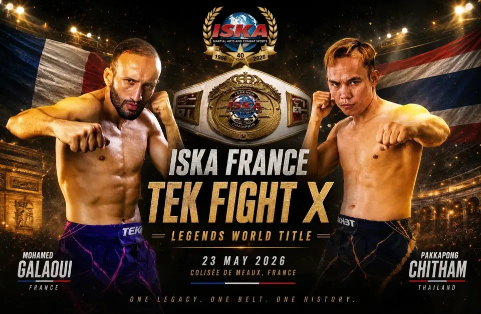 ISKA France: TEK FIGHT X to Crown Historic Inaugural Legends World Champion