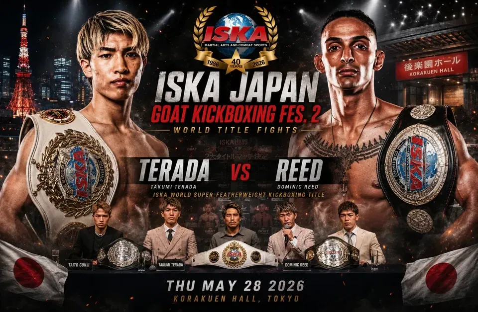 ISKA Japan: GOAT Kickboxing Festival 2 Officially Announced