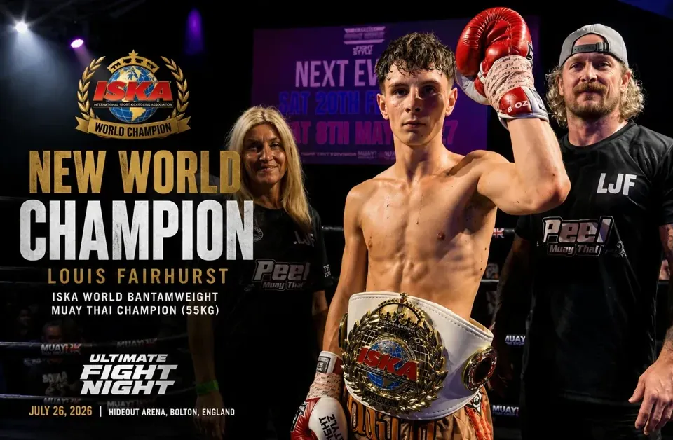 ISKA UK Crowns New World Bantamweight Muay Thai Champion