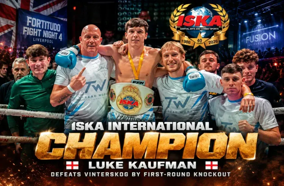 Luke Kaufman Captures ISKA International Title with Devastating First-Round Leg Kick Knockout