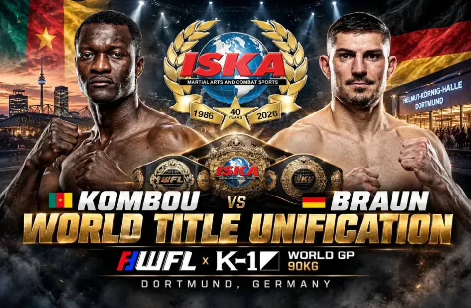 Sergej Braun and Brice Kombou Set for ISKA World Title Unification Showdown in Germany