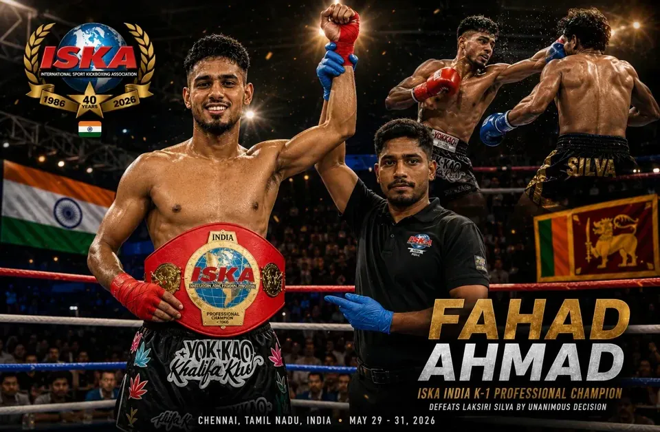 Fahad Ahmad Captures ISKA India K-1 Professional Title in Chennai
